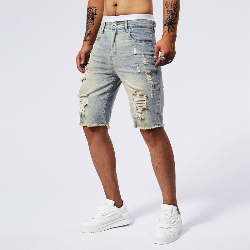 2025 Summer New Men's Ripped D - Streetwear Brand For Men recension och pris