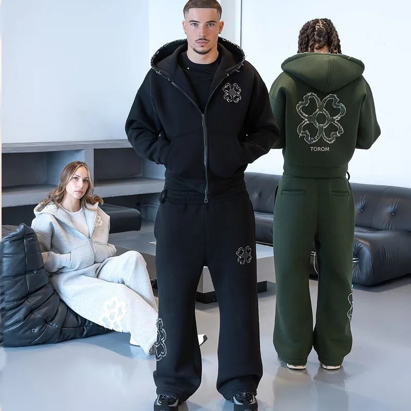 Spring Autumn Oversized 4 Leaf - Streetwear Zipper recension och pris