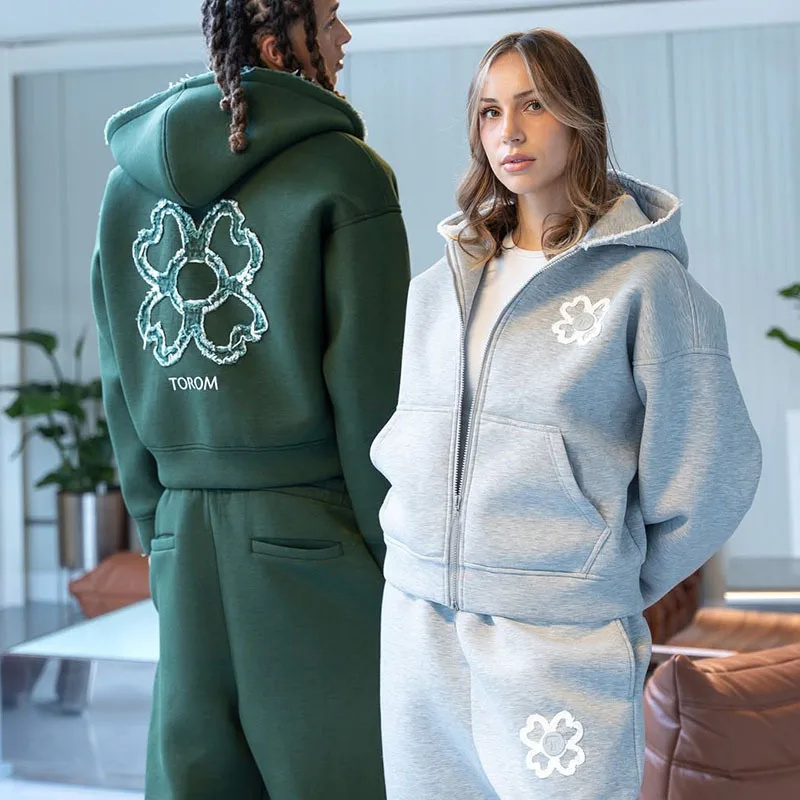 Spring Autumn Oversized 4 Leaf - Streetwear Zipper recension och pris