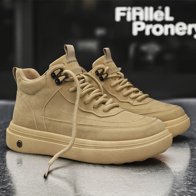 Mens Oxford Boots Casual High  - Streetwear Zipper recension och pris