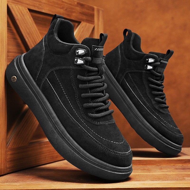 Mens Oxford Boots Casual High  - Streetwear Zipper recension och pris