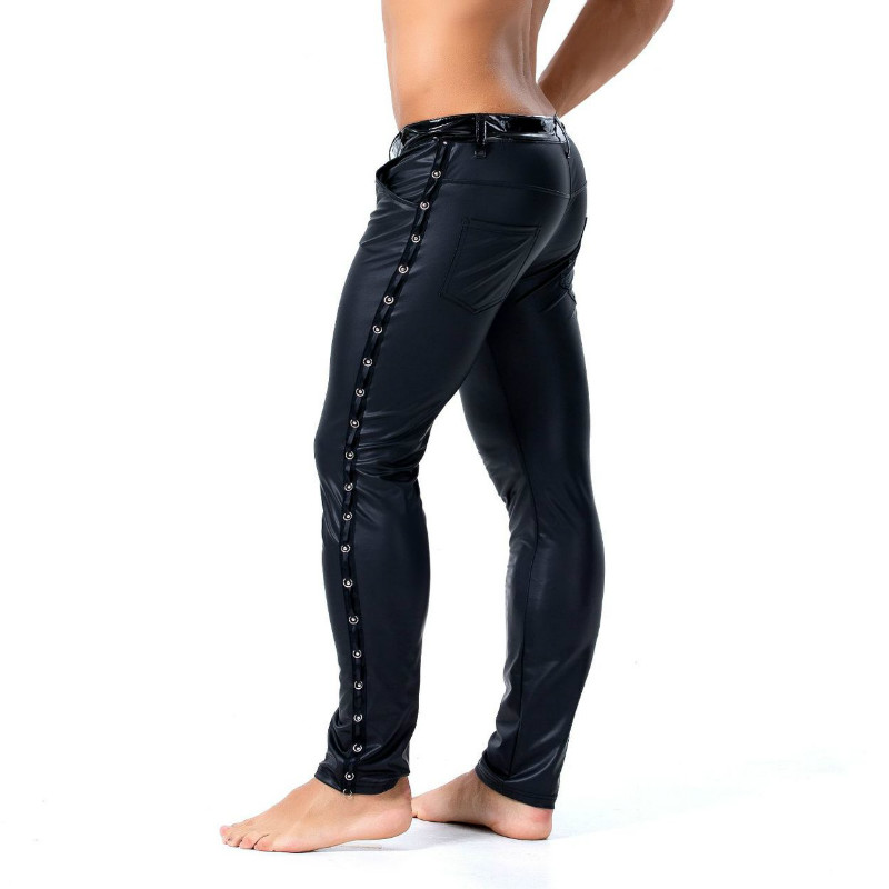 S-XXL Brand Men Leather Rivet  - Streetwear Brand For Men recension och pris