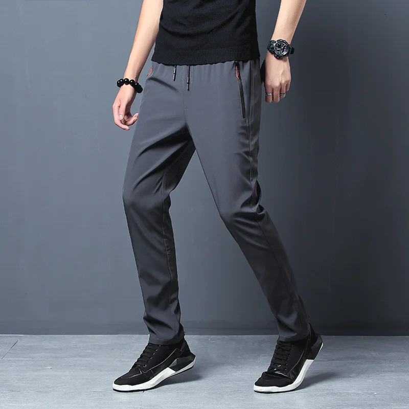 Men's Casual Pants Straight Sl - Streetwear Brand Pants recension och pris
