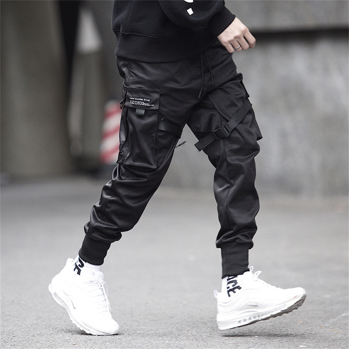Black Hip Hop Cargo Pants Summ - Streetwear Brand For Men recension och pris