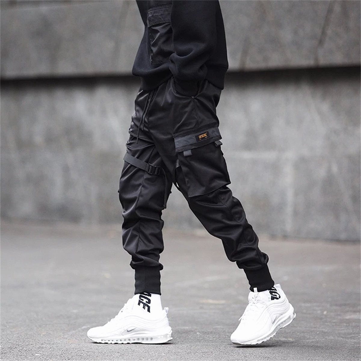 Black Hip Hop Cargo Pants Summ - Streetwear Brand For Men recension och pris