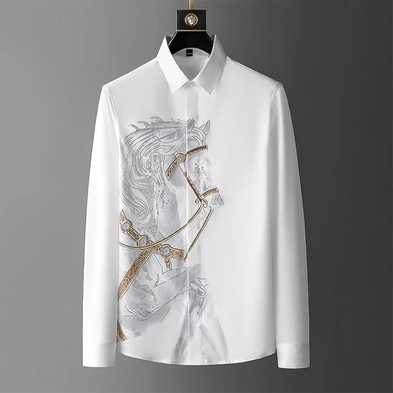 Brand Luxury Men's Shirt 2025  - Streetwear Uomo Brand recension och pris
