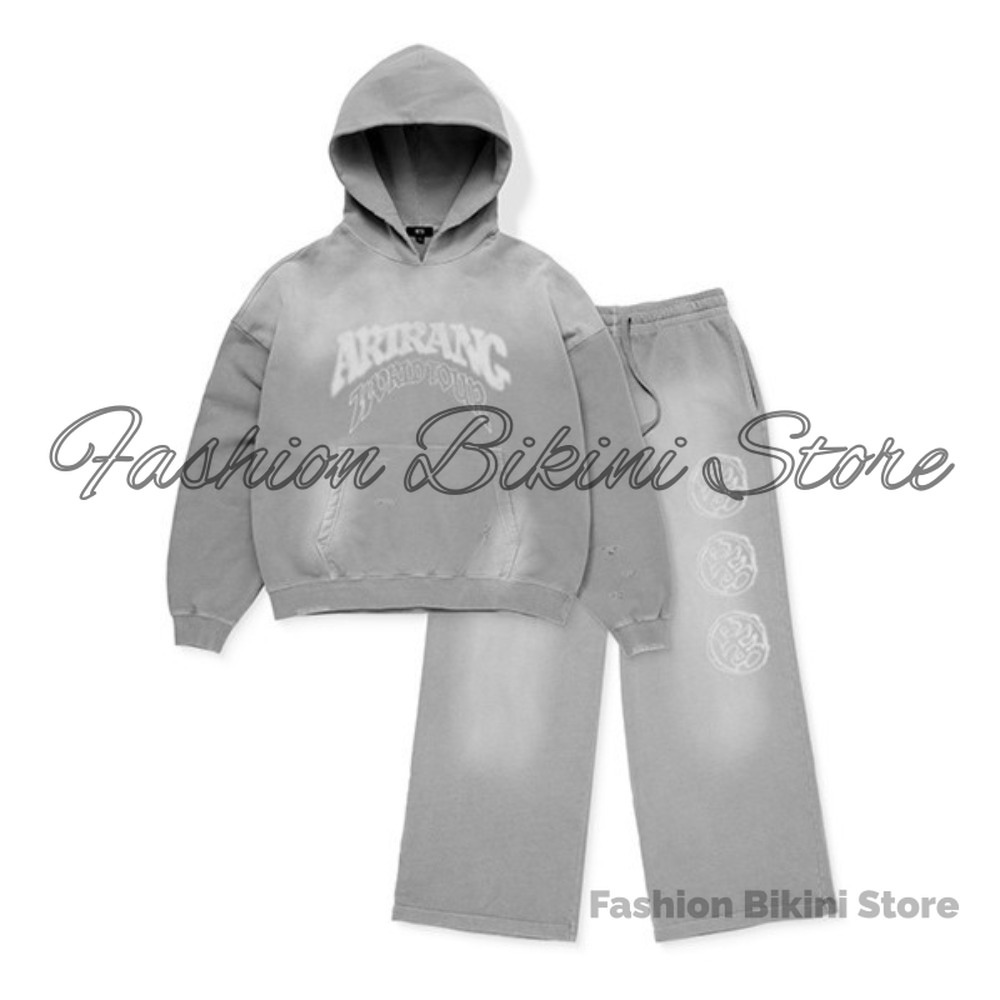 NEW Washed Grey Retro Hoodie 3 - Streetwear Zipper recension och pris