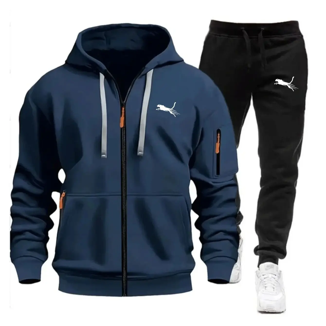 Men Casual Sweatshirt Suit Dai - Streetwear Zipper recension och pris