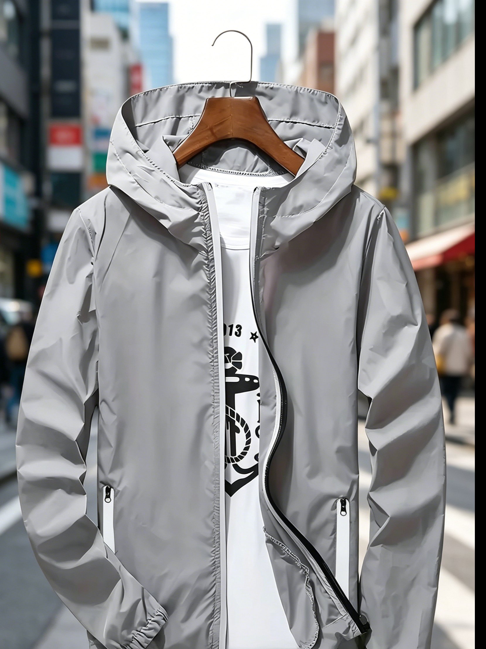 Men's Premium Lightweight Hood - Streetwear Zipper recension och pris